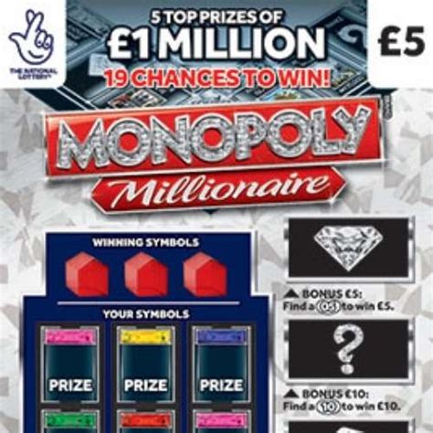 Monopoly Millionaire (2021) Scratchcard .